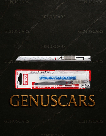NT cutter – Heavy Duty Knife on GenusCars Branded Marble Background
