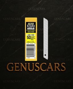 OLFA PPF Blade 50PCS – Steel Blades on GenusCars Branded Marble Background